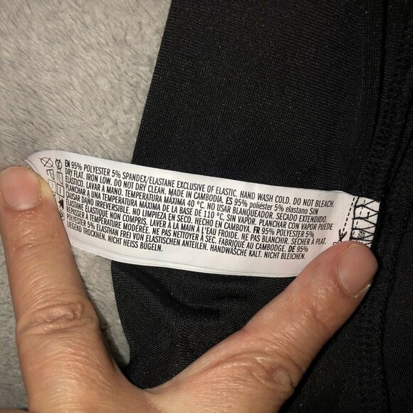 FOREVER 21 Black Velour Stretch Sleeveless Bodycon Style Dress Sz S - Picture 9 of 9